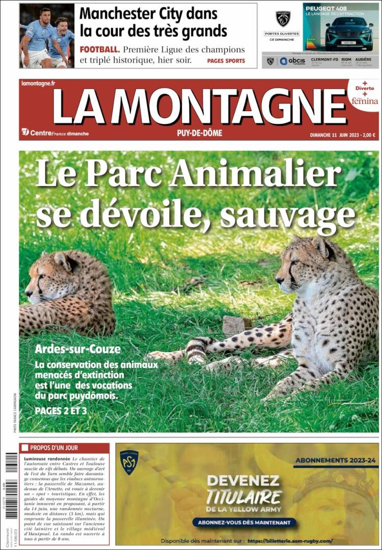 Portada de La Montagne (Francia)