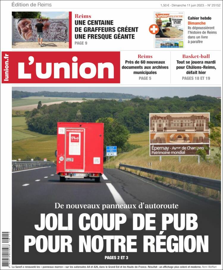 Portada de L'Union (Francia)