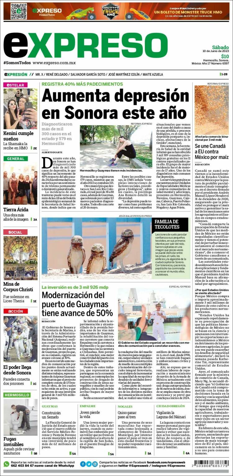 Portada de Expreso (México)