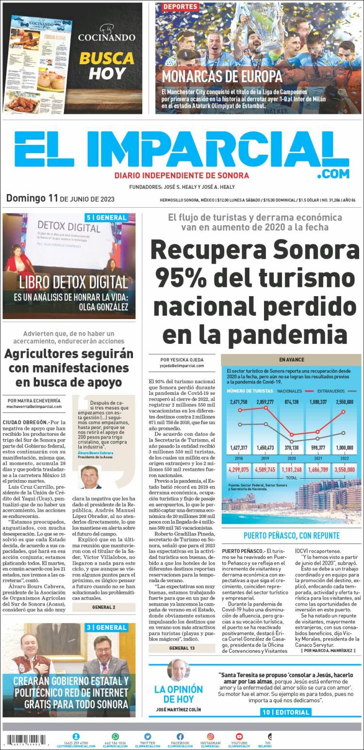 Portada de El Imparcial (México)