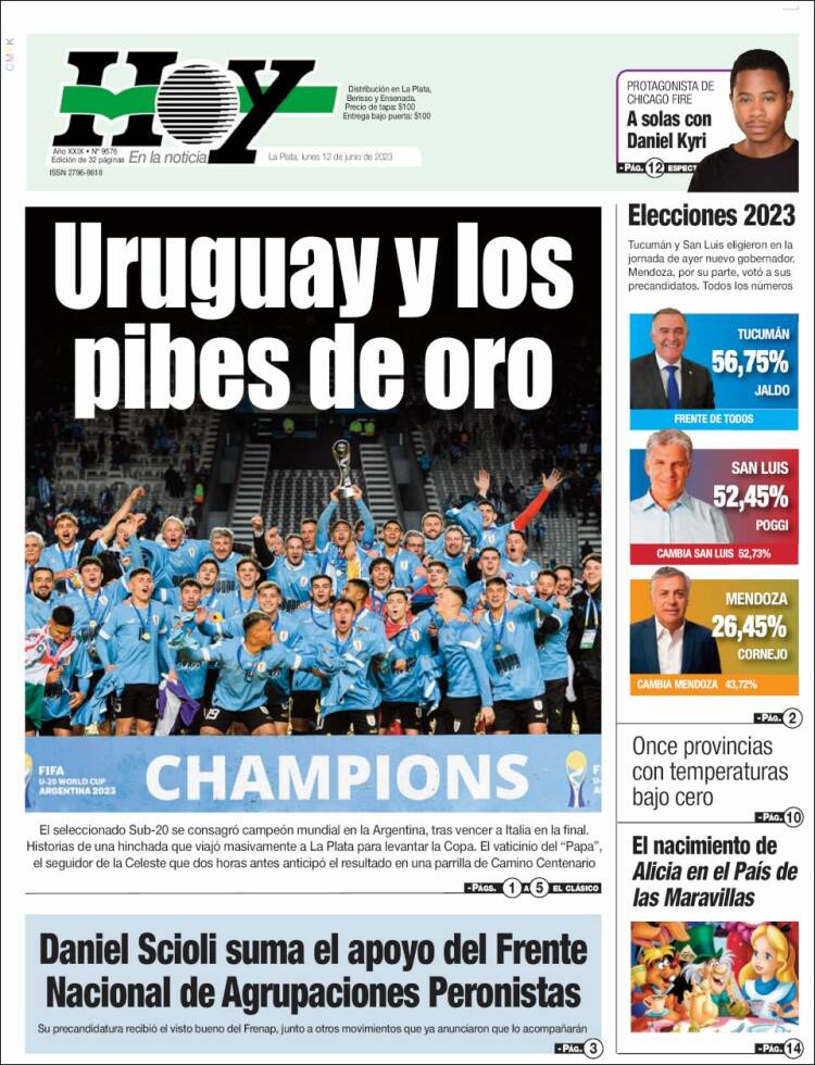Portada de Diario Hoy (Argentina)