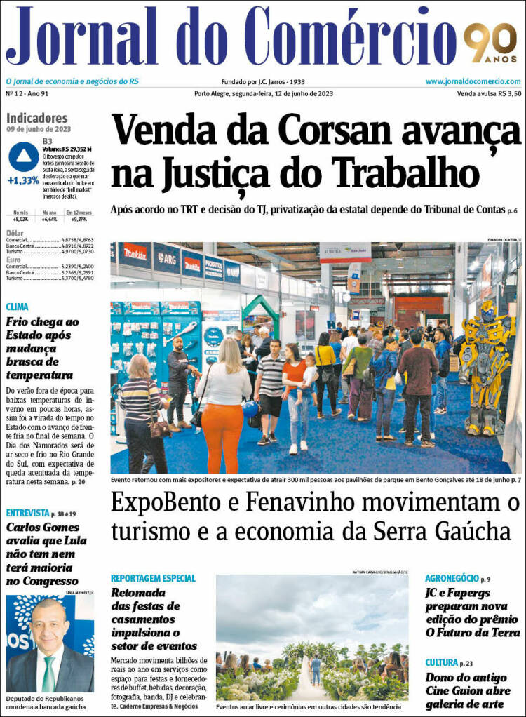 Portada de Jornal do Comércio (Brasil)