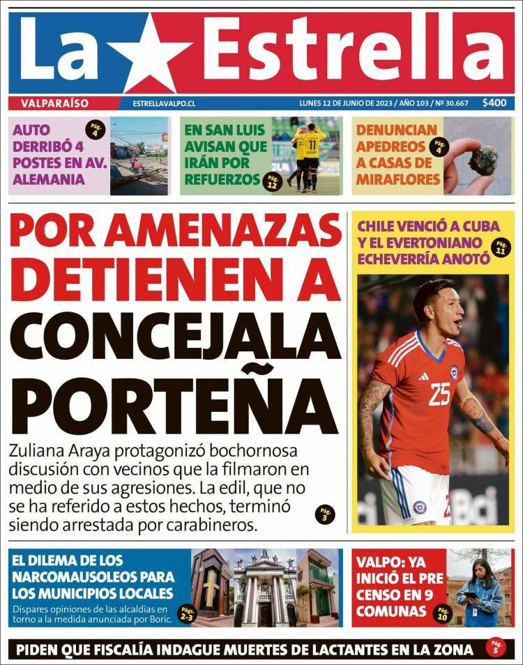 Portada de Estrella de Valparaiso (Chile)