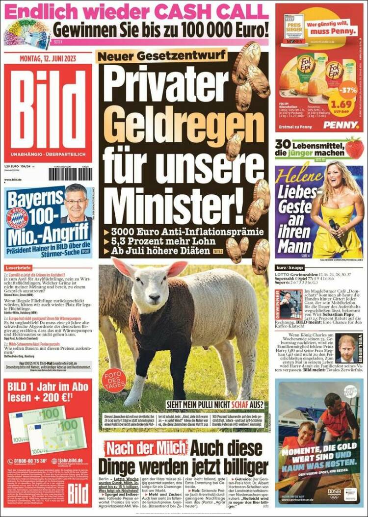 Portada de Bild (Alemania)