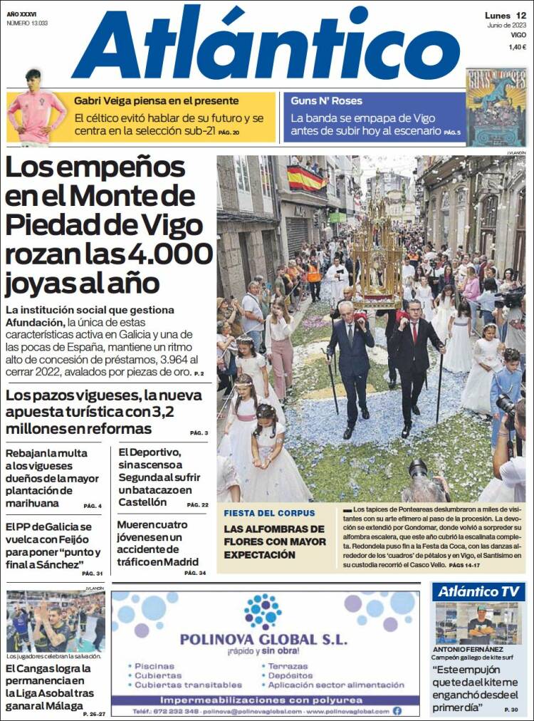 Portada de Atlántico Diario (Espa&ntilde;a)