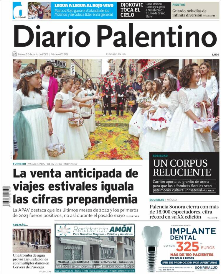 Portada de Diario Palentino (Espa&ntilde;a)
