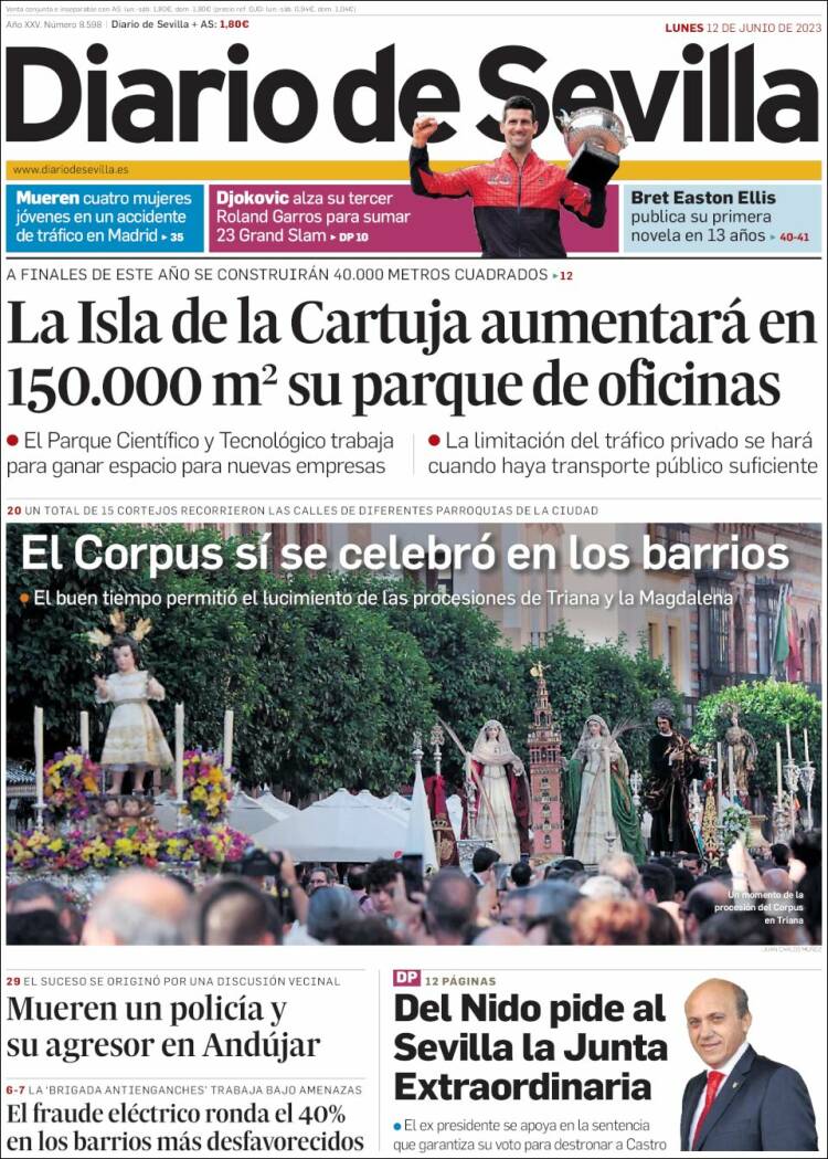 Portada de Diario de Sevilla (Espa&ntilde;a)