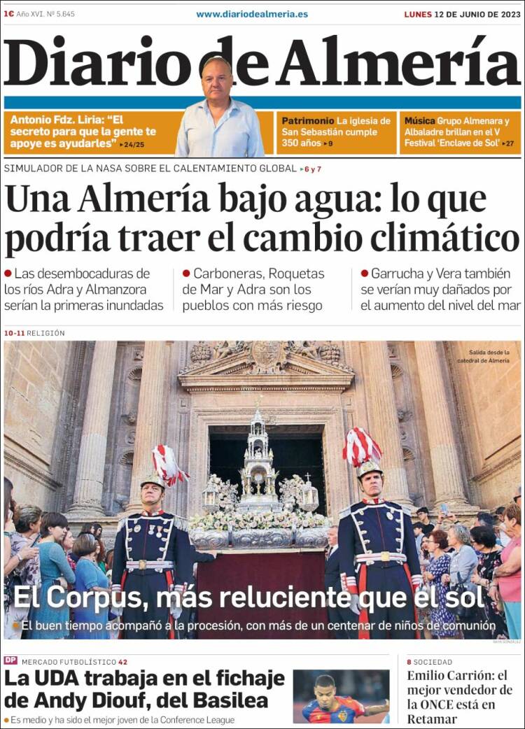 Portada de Diario de Almería (Espa&ntilde;a)