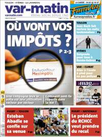 Portada de Var-Matin (Francia)