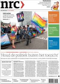 Portada de NRC Handelsblad (Pays-Bas)