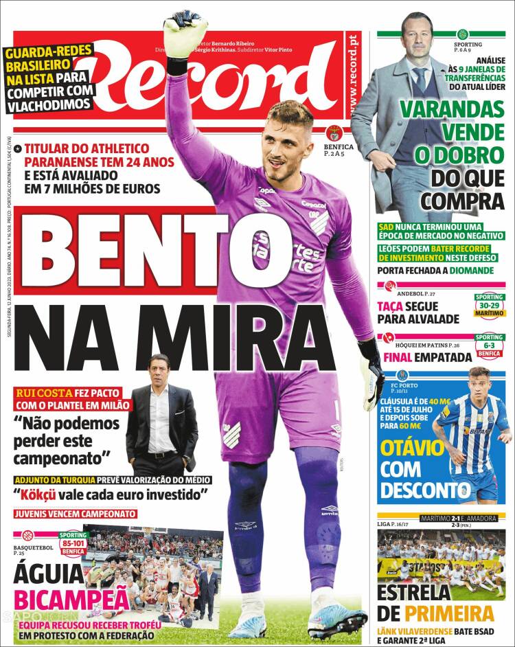 Portada de Record (Portugal)