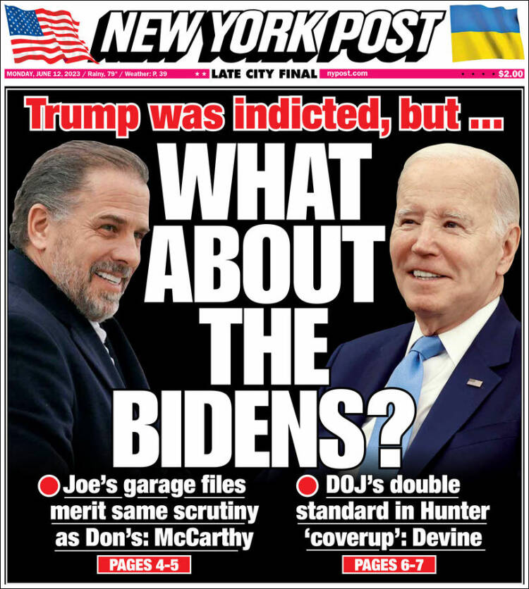 Portada de New York Post (USA)