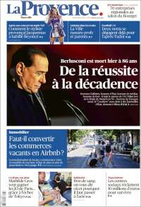 Portada de La Provence (Francia)