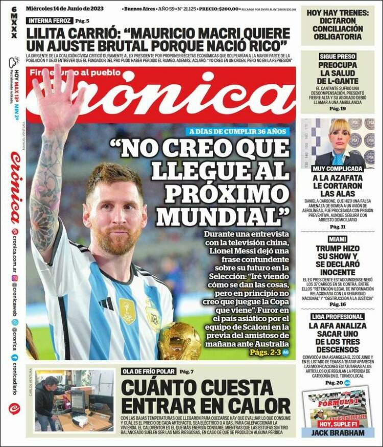 Portada de Diario El Libertador (Argentina)