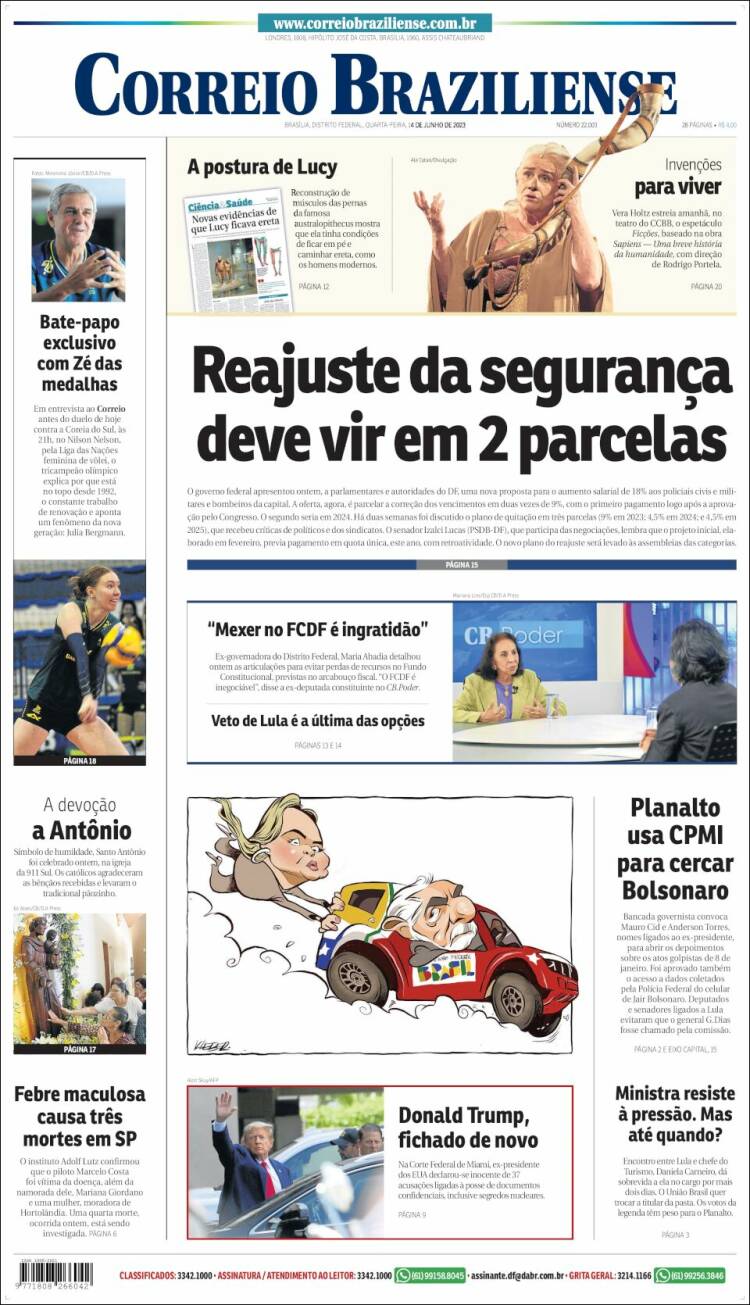 Portada de Correio Braziliense (Brasil)