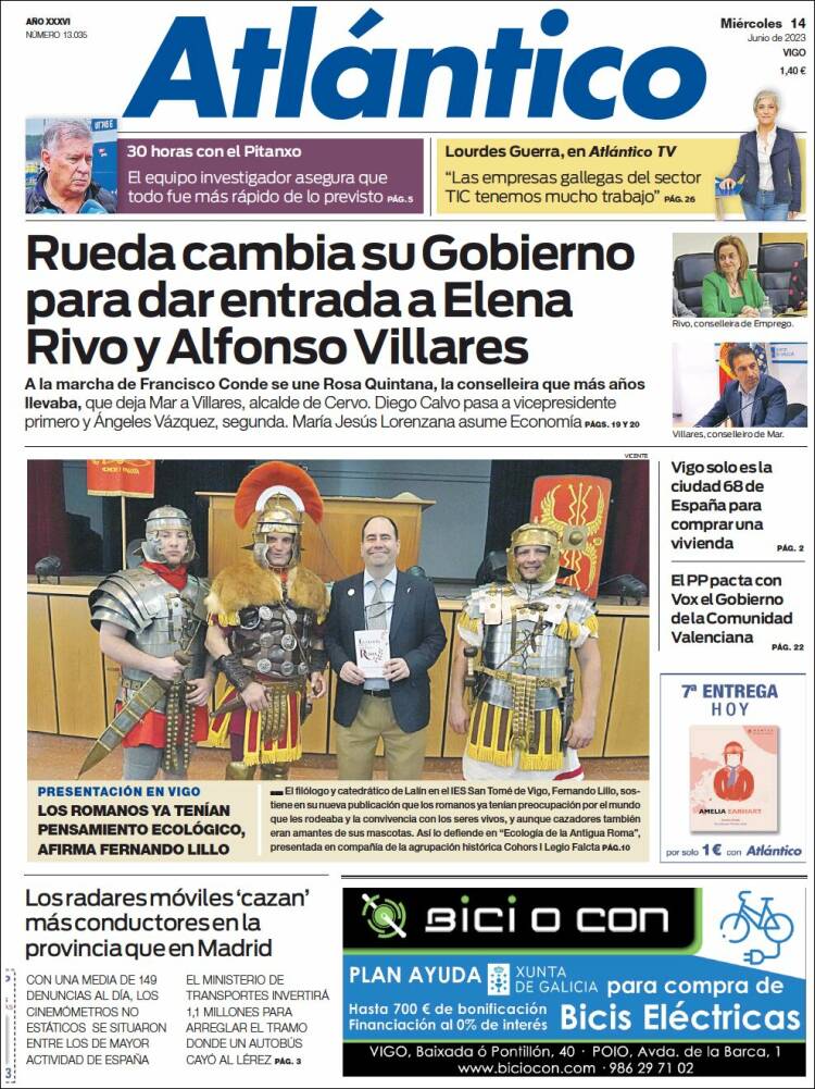 Portada de Atlántico Diario (España)