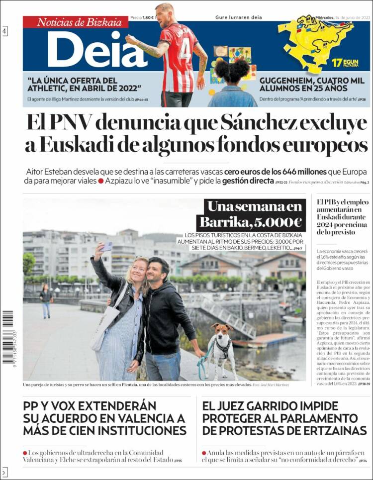 Portada de Deia (España)