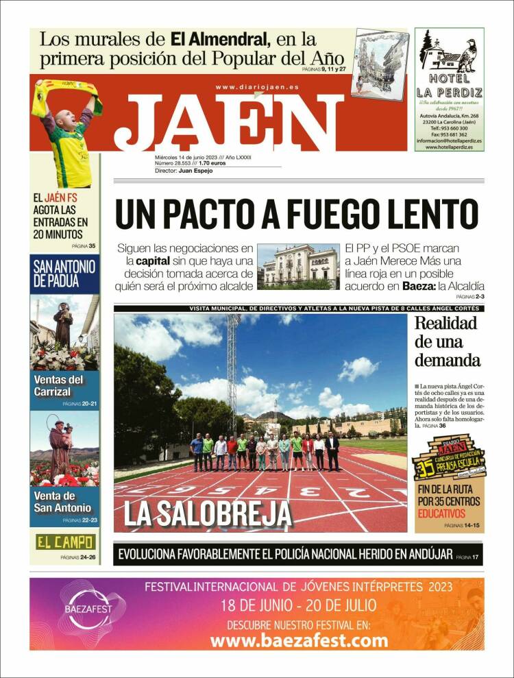 Portada de Diario Jaén (España)