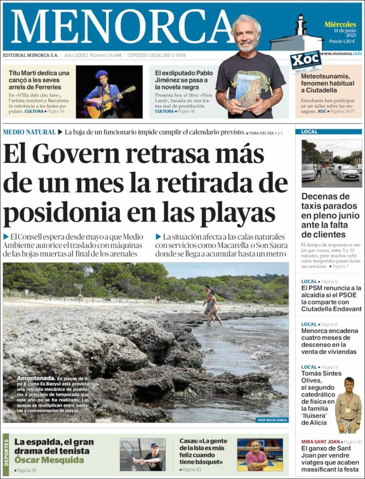 Portada de Menorca - Diario Insular (España)
