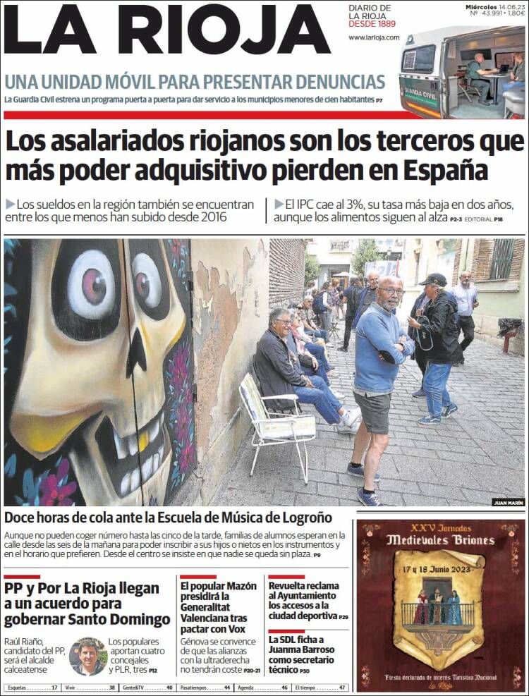 Portada de La Rioja (España)