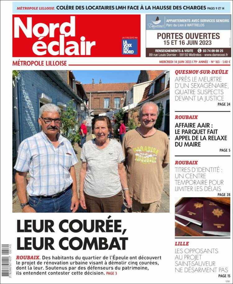 Portada de Nord Éclair (Francia)
