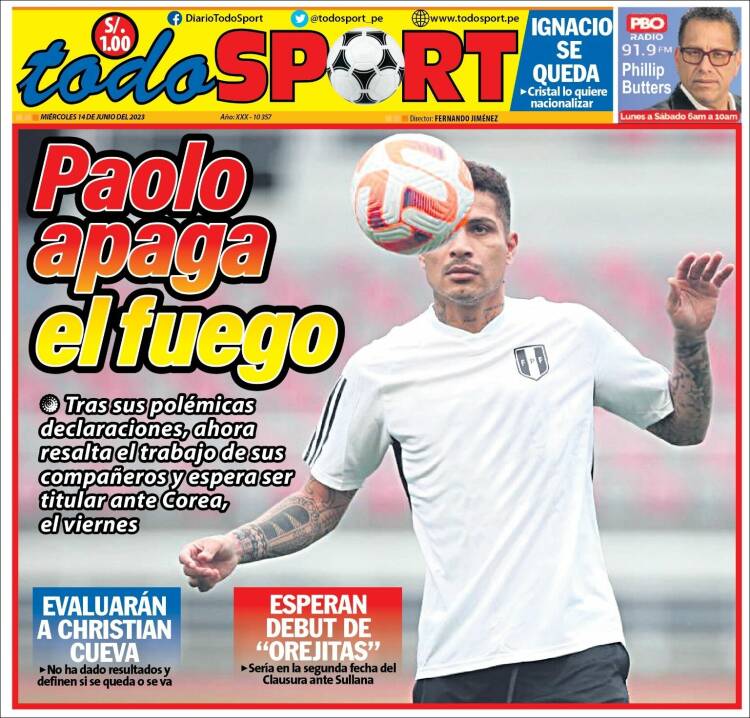 Portada de TodoSport (Peru)