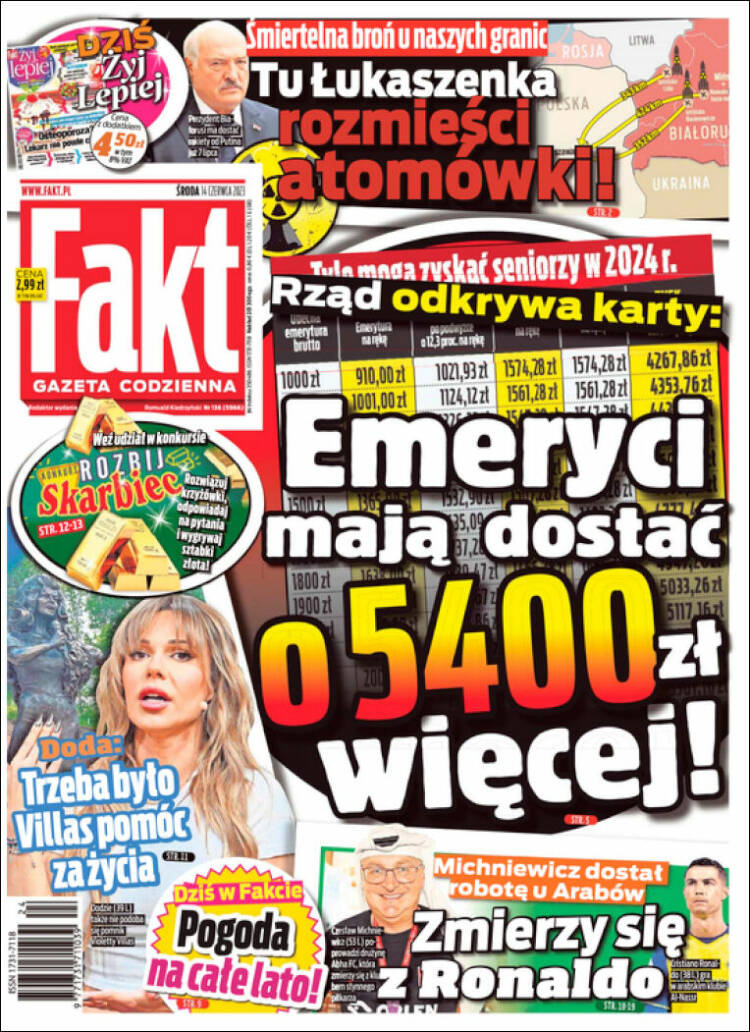 Portada de Fakt (Polonia)