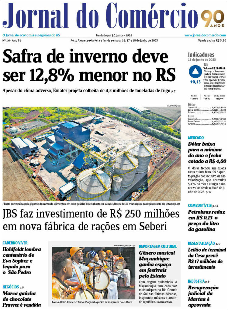 Portada de Jornal do Comércio (Brasil)