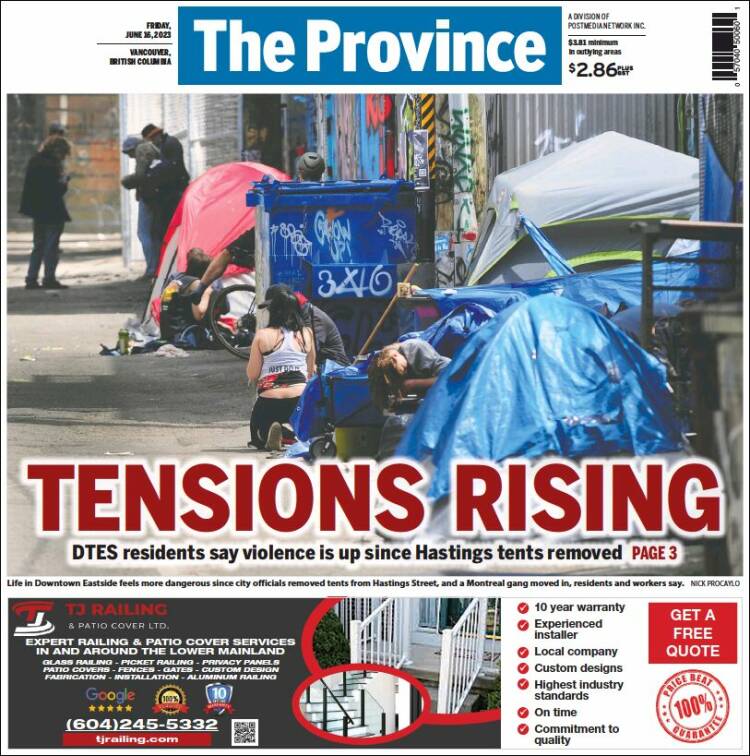 Portada de The Province (Canada)