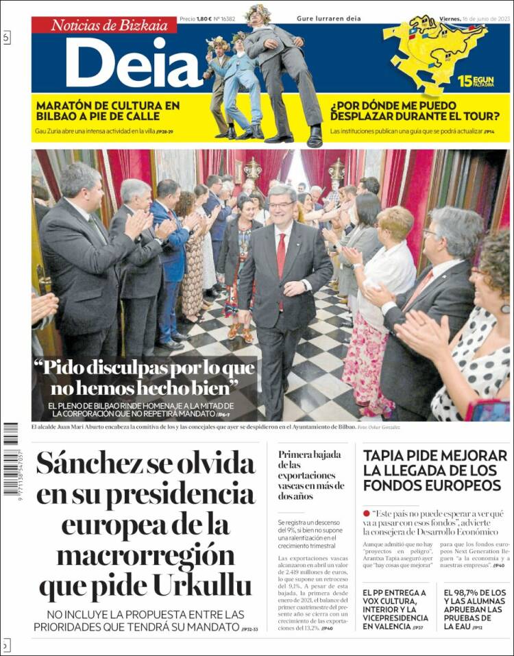 Portada de Deia (España)