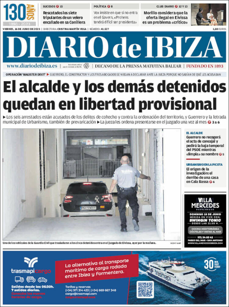 Portada de Diario de Ibiza (España)