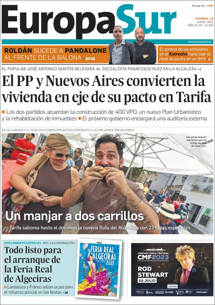 Portada de Europa Sur (España)