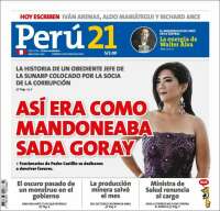 Portada de Perú 21 (Perú)