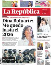 Portada de La Republica (Perú)