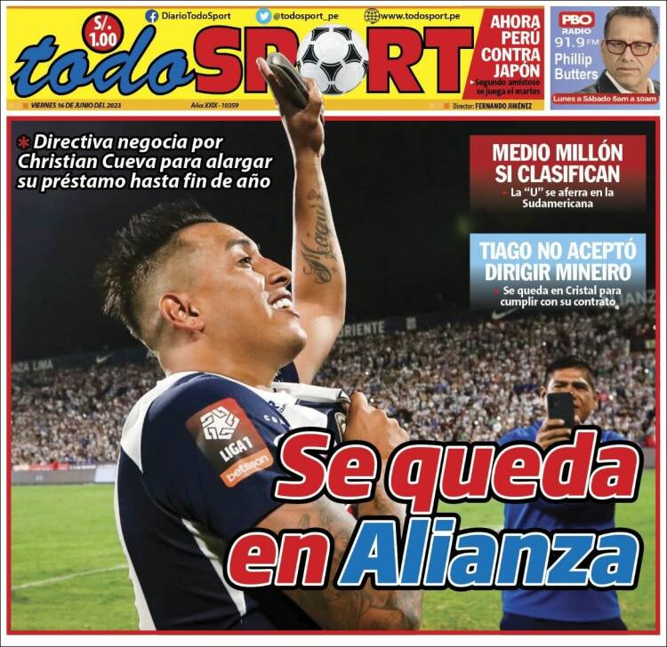 Portada de TodoSport (Perú)