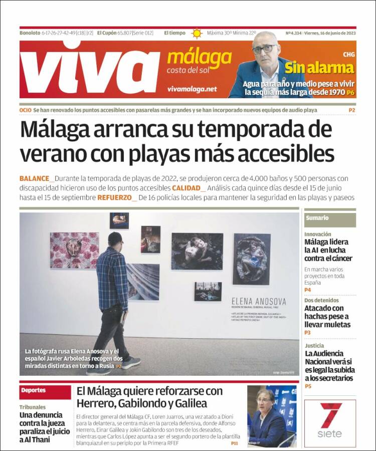 Portada de Viva Málaga (España)