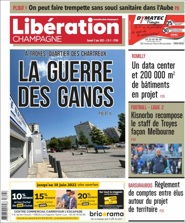 Portada de Libération Champagne (Francia)