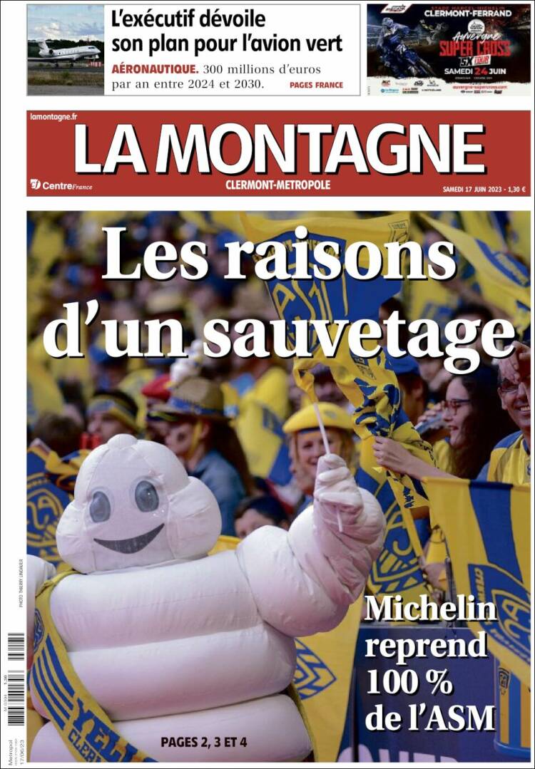 Portada de La Montagne (Francia)