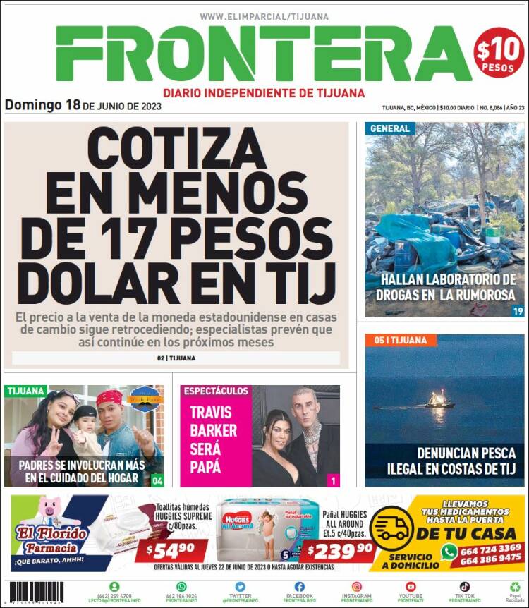 Portada de Frontera (México)