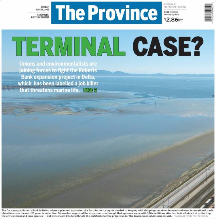 Portada de The Province (Canada)