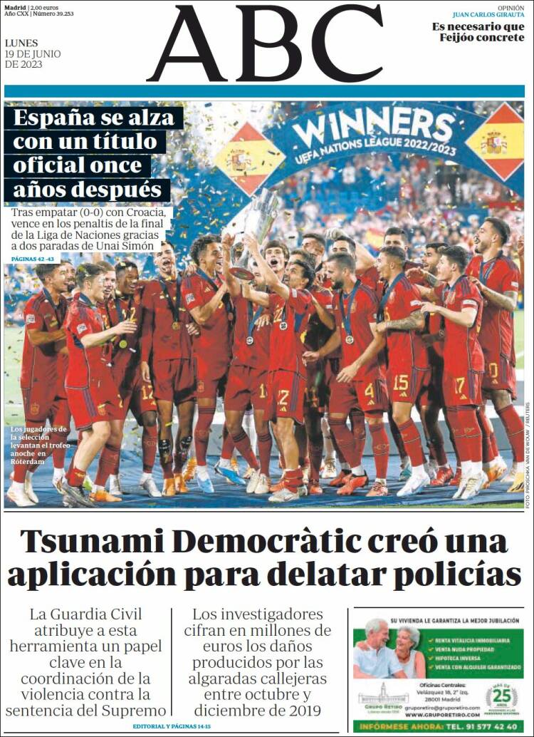 Portada de ABC (España)