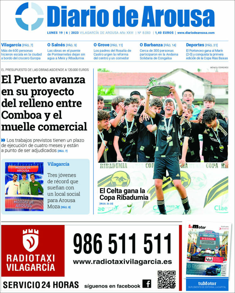 Portada de Diario de Arousa (España)