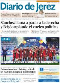 Portada de Diario de Jerez (España)