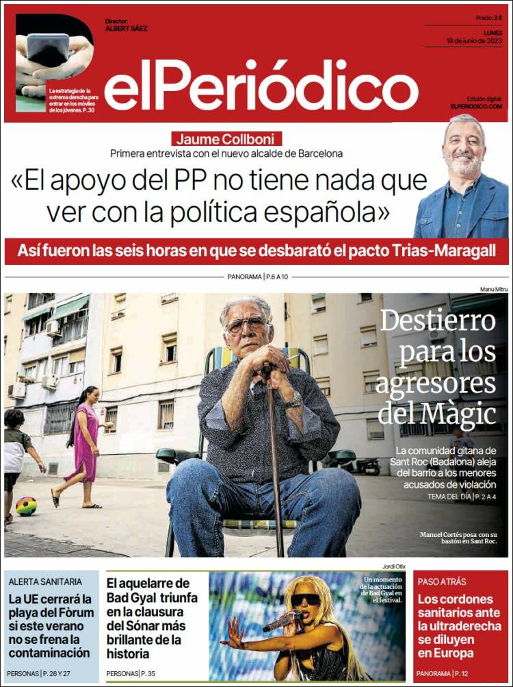 Portada de El Periódico (España)