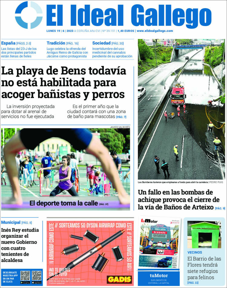 Portada de El Ideal Gallego (España)