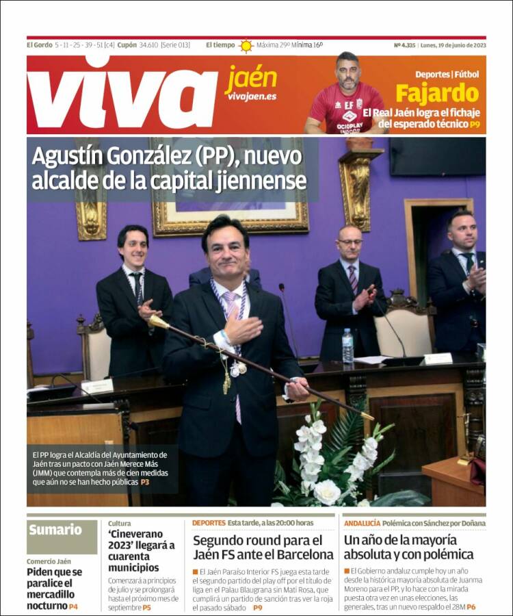 Portada de Viva Jaén (España)