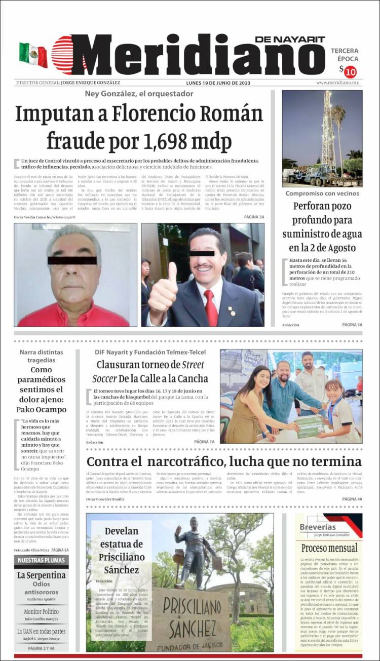 Portada de Meridiano (Mexico)