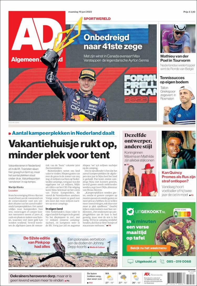 Portada de AD (Pa&iacute;ses Bajos)