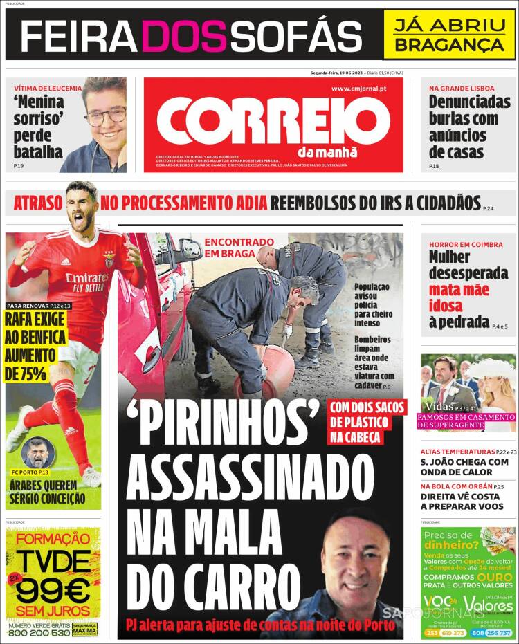 Portada de Correio da Manhã (Portugal)