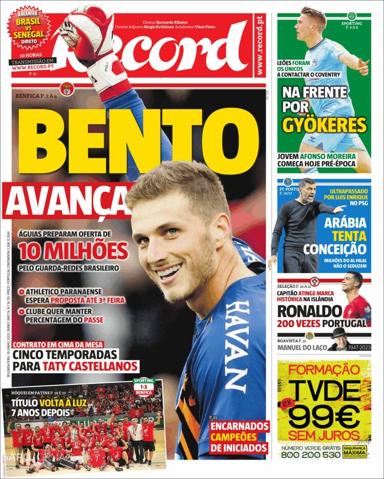 Portada de Record (Portugal)